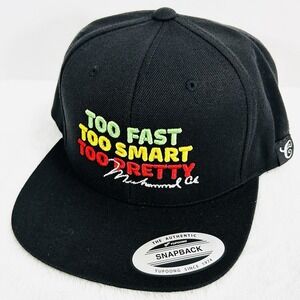 Muhammad Ali Contenders Too Fast Too Smart Hat Cap Snapback Adjustable Black